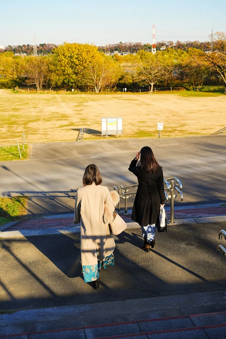 Walking along the Edogawa River